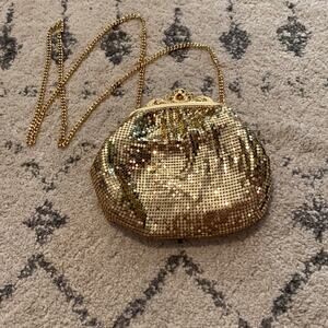 Vintage Whiting and Davis 2722 gold mesh bag